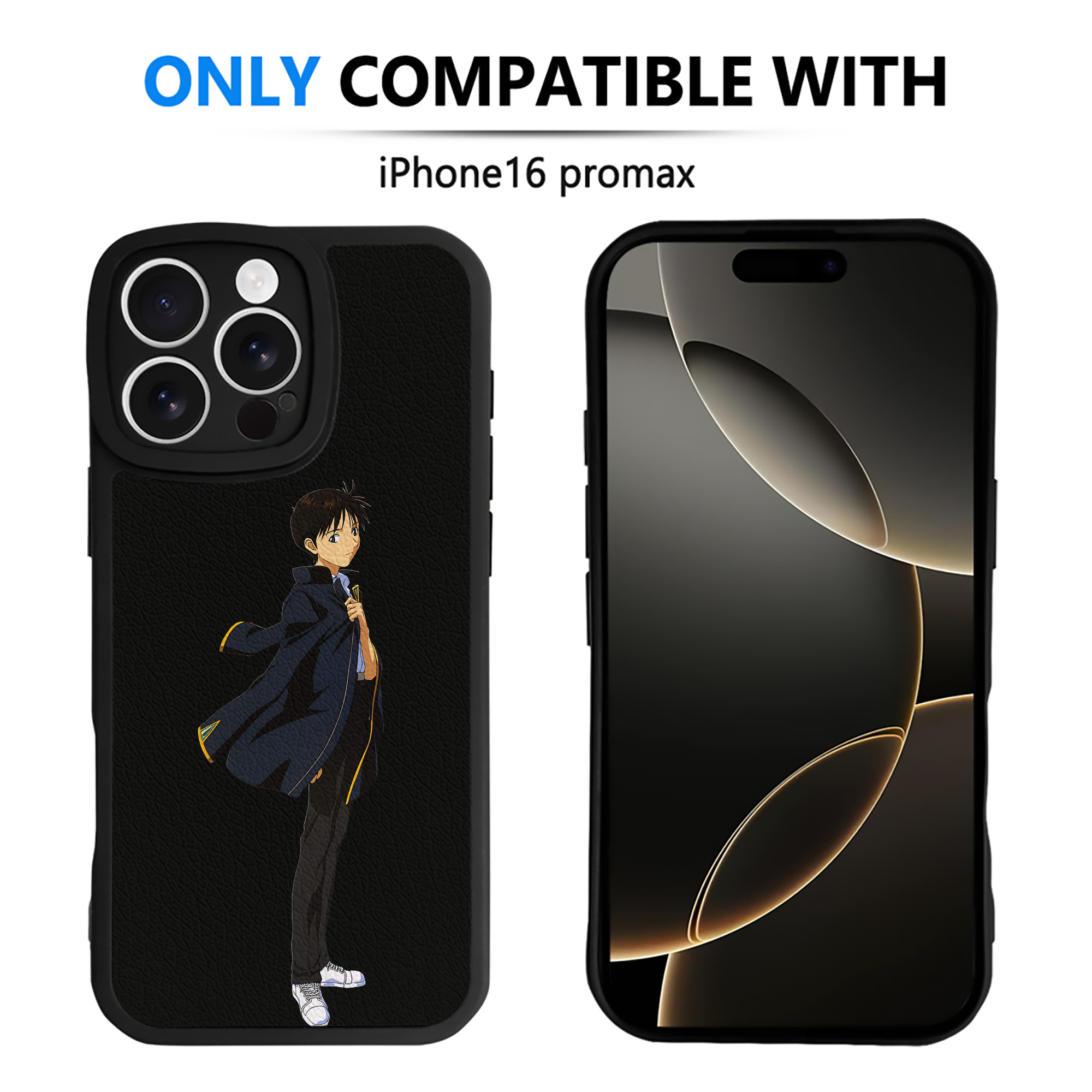 （画像用） EVA 新世紀エヴァンゲリオン 【iPhone 16シリーズ対応】シリコンスマホケース（レザー調） 材質：シリコン
